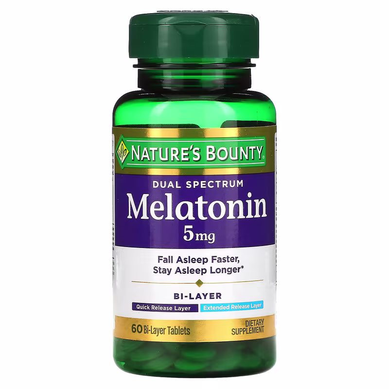 Nature's Bounty Melatonina 5mg Dual Spectrum, 60 tabletas
