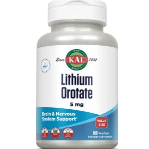 Kal - Lithium Orotate 5mg, 180 capsulas