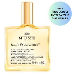 Nuxe Huile Prodigieuse - Aceite seco multiusos,hidratación ligera para rostro, cuerpo y cabello, 50ml